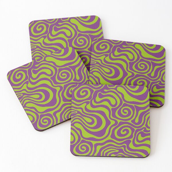 Item preview, Purple & Green Funky Wave  designed and sold by Higher Light.