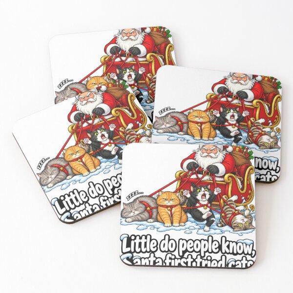 Item preview, Santa First Tried Cats designed and sold by ROUX-ART.