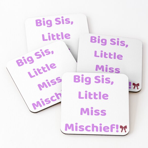 Item preview, Big Sis Little Miss Mischief - Funny Big Sister Girls Shirt designed and sold by Giggaloo.
