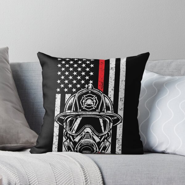 Item preview, Vintage Thin Red Line Firefighter Helmet - Flag Pride designed and sold by Marshallamoakohene.