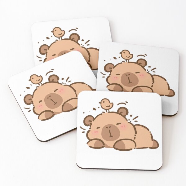 Item preview, Cute Cozy Resting Capybara designed and sold by DesignLifeHub.