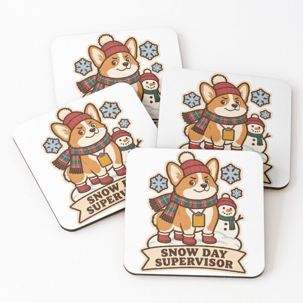 Item preview, Corgi Christmas Gift – Snow Day Supervisor Cute Winter Corgi Dog designed and sold by OMARFIRAS.