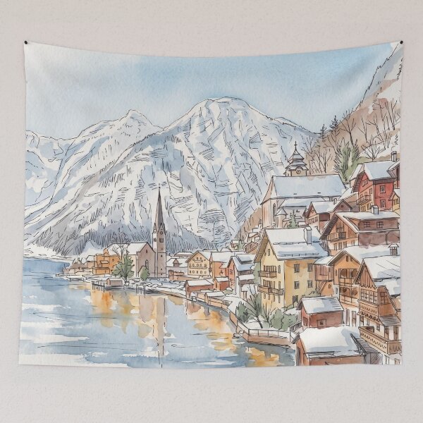 Item preview, Hallstatt, Austria, in winter designed and sold by sid1802.
