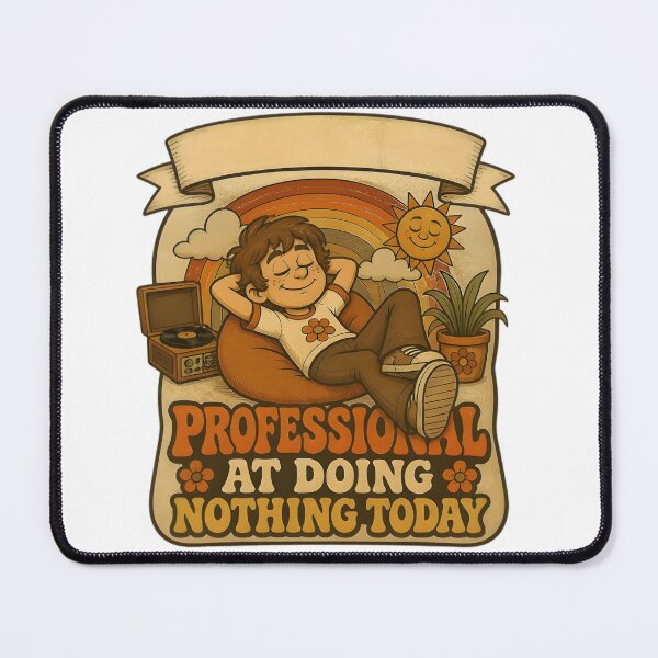 Item preview, Professional At Doing Nothing Today Retro designed and sold by Artisan-Vault.