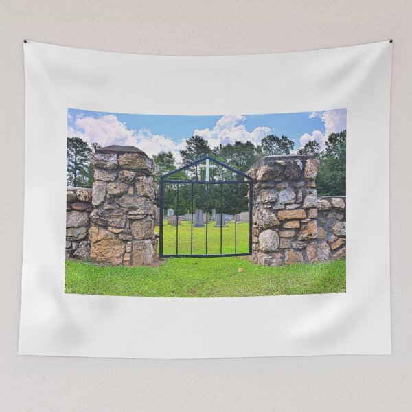 Item preview, The Cemetery Gate And Stone Wall designed and sold by LisaWootenPhoto.