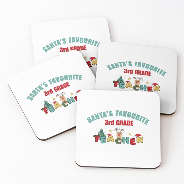 Item preview, Santa’s Favourite 3rd Grade Teacher designed and sold by DixieGirlStudio.