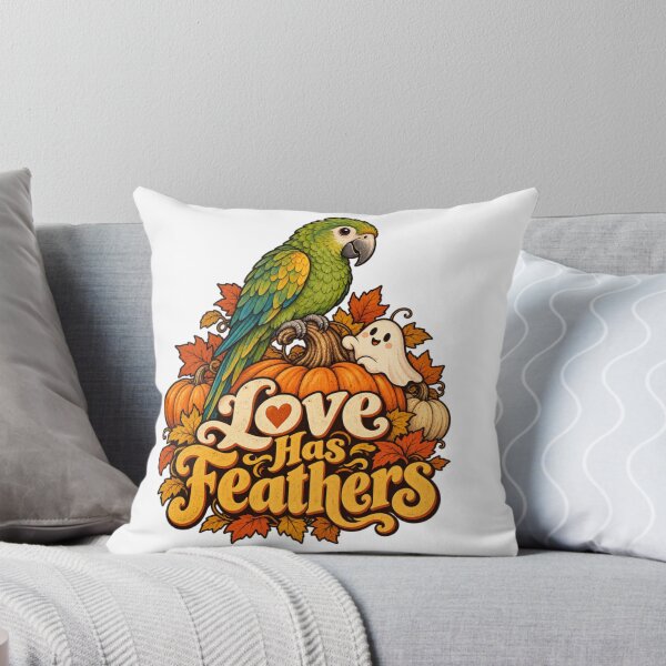 Item preview, Love Has Feathers – Autumn Parrot Illustration designed and sold by Pet Grow Co.