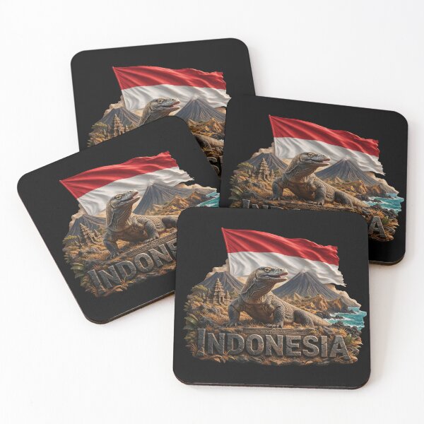 Item preview, Indonesia Heritage – Komodo & Volcano designed and sold by FlagX.