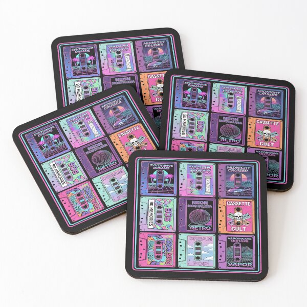 Item preview, Vaporwave Synthwave Cassette Tape Retro Mixtape Collage designed and sold by PozivoPlus.
