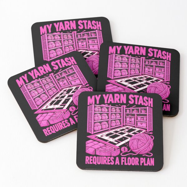 Item preview, Crafts Joke About a Yarn Stash Needing a Floor Plan designed and sold by elderberry.