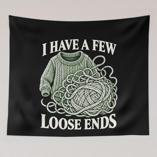 Item preview, Knitting Humor About Having Loose Knitting Ends in Crafts designed and sold by elderberry.
