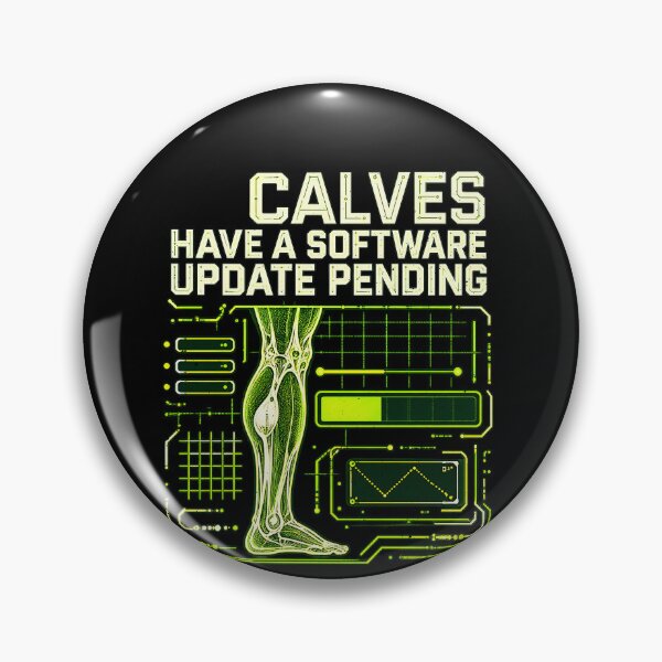 Item preview, Small Calves Await a Bodybuilding Software Update designed and sold by elderberry.