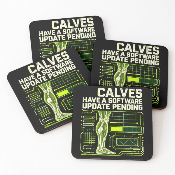 Item preview, Small Calves Await a Bodybuilding Software Update designed and sold by elderberry.