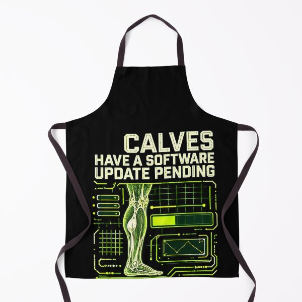 Item preview, Small Calves Await a Bodybuilding Software Update designed and sold by elderberry.
