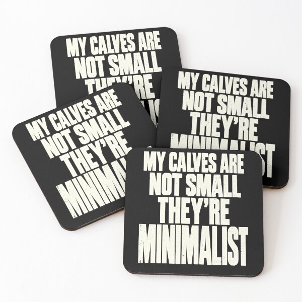 Item preview, Bodybuilding Minimalism With a Small Calves Joke designed and sold by elderberry.