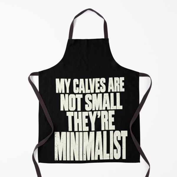 Item preview, Bodybuilding Minimalism With a Small Calves Joke designed and sold by elderberry.