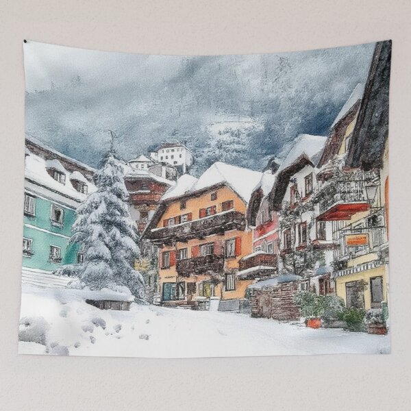 Item preview, Winter in Hallstatt designed and sold by sid1802.