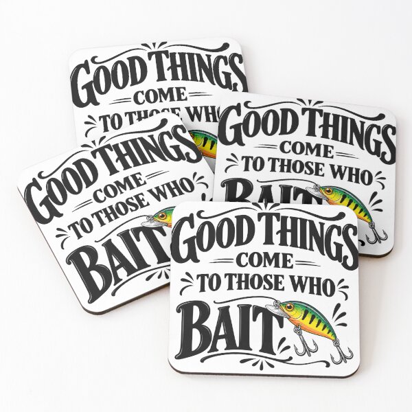 Item preview, Fishing Pun Design • Good Things Come to Those Who Bait • Funny Angler Gift • Fisherman Humor designed and sold by TeeVerse27.