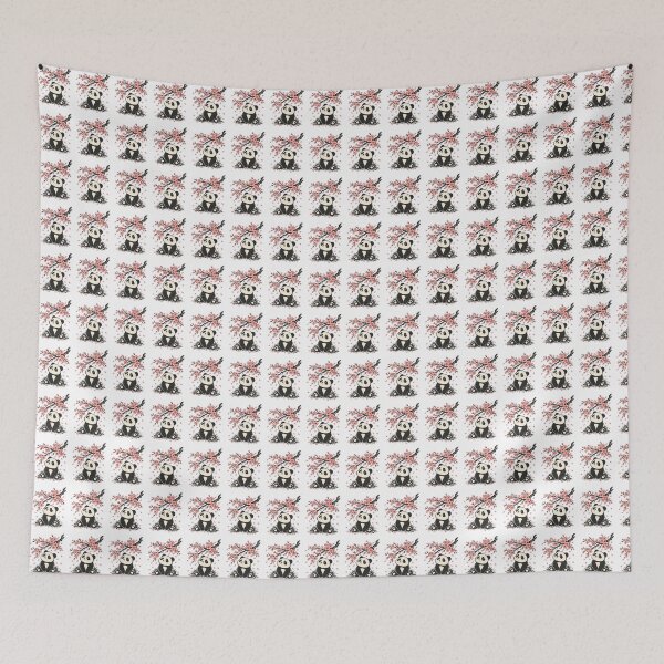 Item preview, Cute Panda Under Cherry Blossoms Japanese designed and sold by Moizento.