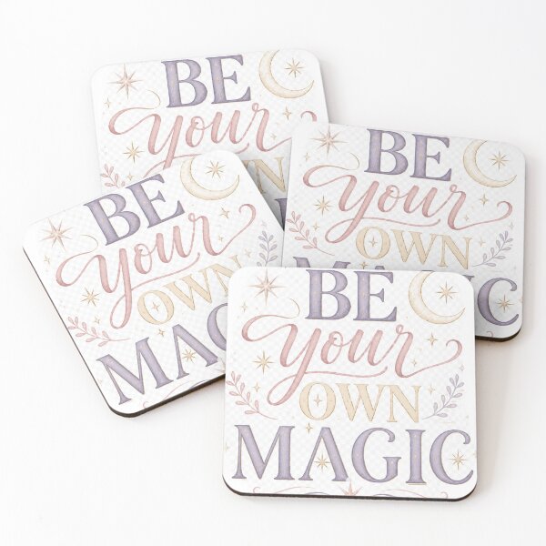 Item preview, Be Your Own Magic – Pastel Purple and Pink Inspirational Quote T-Shirt Design designed and sold by Zsgallery27.