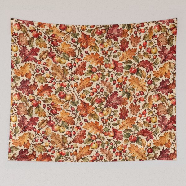 Item preview, Autumn Oak Leaves and Wild Apples designed and sold by mycute-stickers.