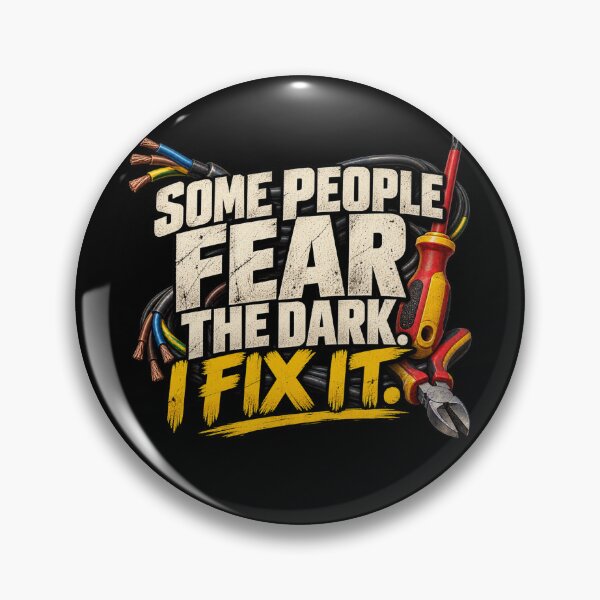 Item preview, Some People Fear the Dark I Fix It Electrician Shirt designed and sold by amndro.