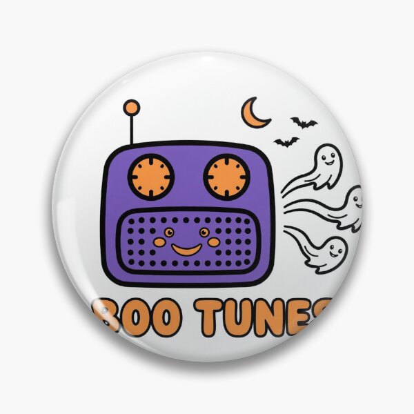 Item preview, Boo Tunes Cute Haunted Radio Halloween Tee designed and sold by A Light Worker.