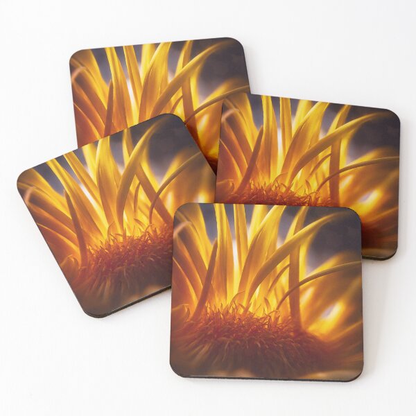 Item preview, Golden light of the sunflower – Fire & Blossom Macro designed and sold by Tammigrafie.