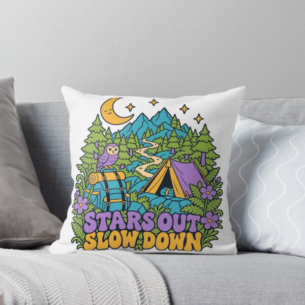 Item preview, Stars Out Slow Down Peaceful Night Camping designed and sold by Summit Folk Studio.