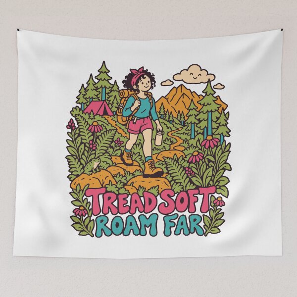 Item preview, Tread Soft Roam Far Mountain Hiking Adventure designed and sold by Summit Folk Studio.