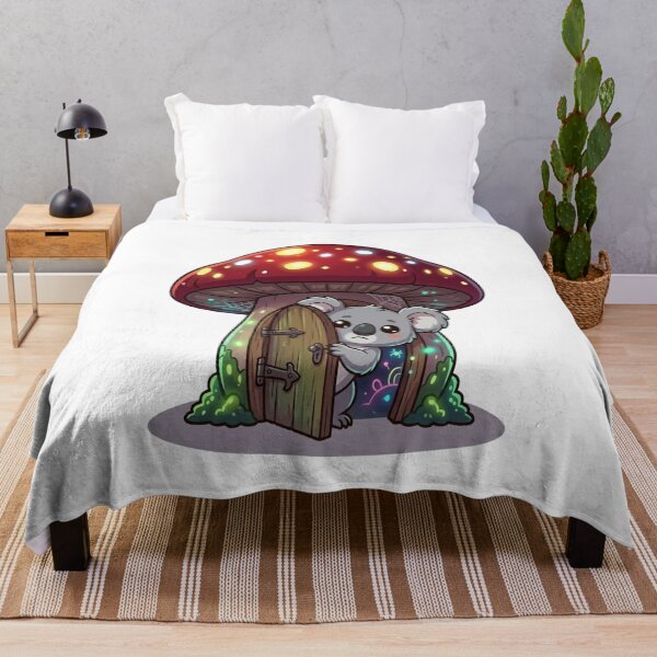 Item preview, Cute Koala Mushroom House Peeking designed and sold by Ella_Sketch.