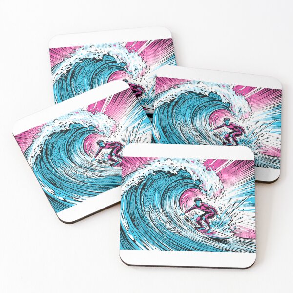 Item preview, Surfing Pop Art Wave Comic Style Ocean Water Sports Graphic    designed and sold by KiwiRider.