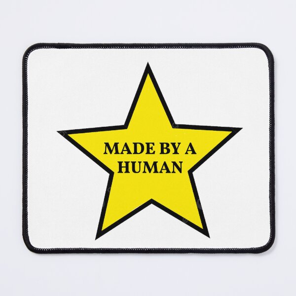 Item preview, Made By A Human Gold Star designed and sold by SlimyFish.
