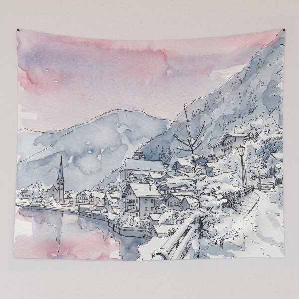 Item preview, Winter in Hallstatt, Austria designed and sold by sid1802.