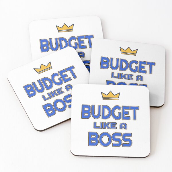 Item preview, Budget Like a Boss — Blue and Gold Budgeting Statement designed and sold by JLMWorks.