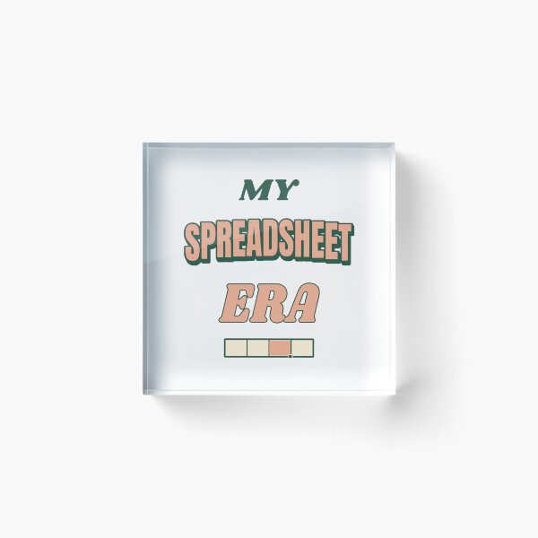 Item preview, My Spreadsheet Era — Retro Spreadsheet Lover Typography designed and sold by JLMWorks.
