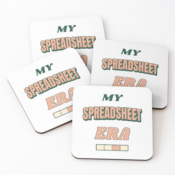 Item preview, My Spreadsheet Era — Retro Spreadsheet Lover Typography designed and sold by JLMWorks.