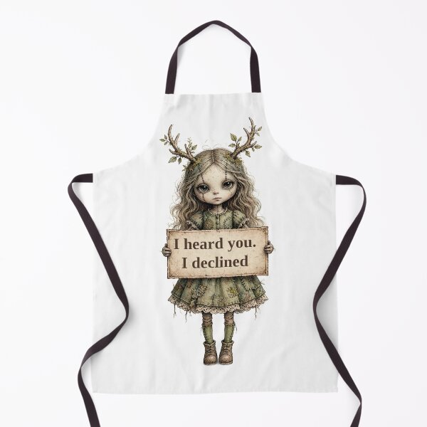 Item preview, Antler Girl Heard You Declined designed and sold by Faelottie.