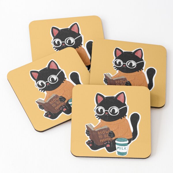 Item preview, Bookworm Black Cat designed and sold by Mochihoshii.