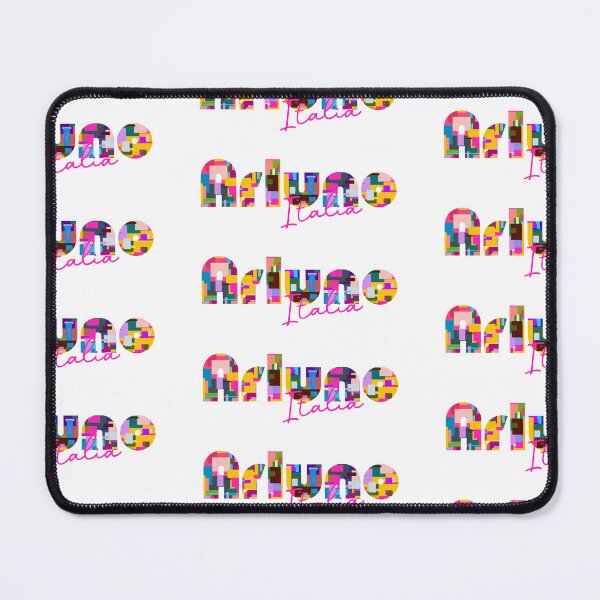 Item preview, Arluno, Milano, Italy, Italia, colorful typography design for travellers designed and sold by Wanderful-roads.