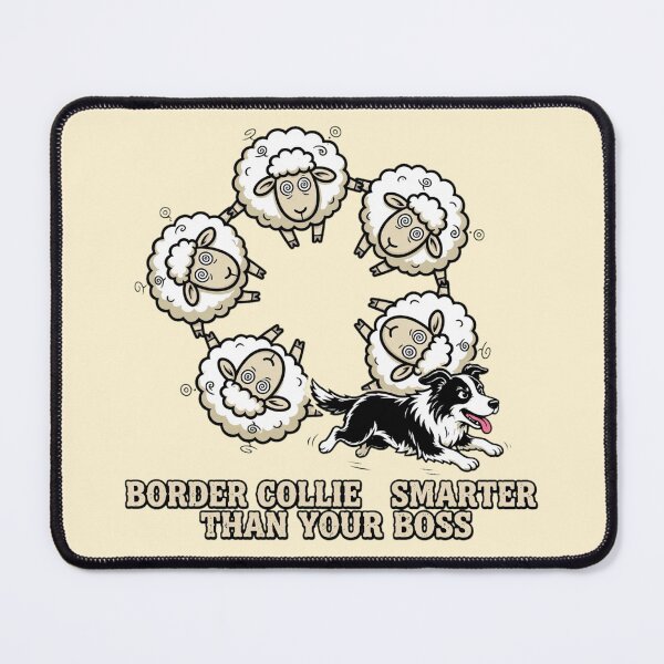Item preview, Border Collie Herding Dizzy Sheep Funny Boss Joke designed and sold by Yellowriversss.