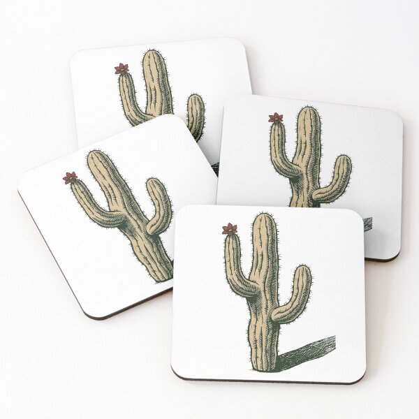 Item preview, Vintage Saguaro Cactus With Desert Bloom designed and sold by ThePrintArt.
