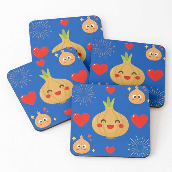 Item preview, Happy Smiling Onion Red Hearts Art designed and sold by Azurart2.