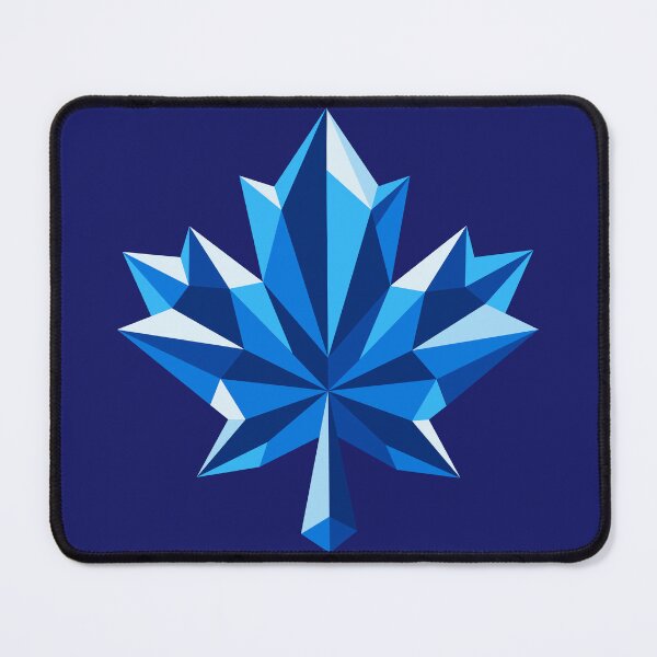 Item preview, Faceted Blue Maple Leaf designed and sold by ZamboniZingers.