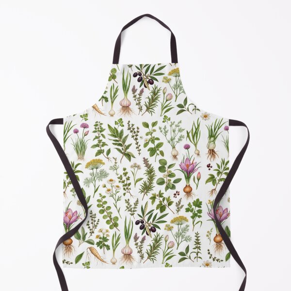 Item preview, Botanical Apothecary Herbs & Flowers Pattern designed and sold by PatternXOXO.