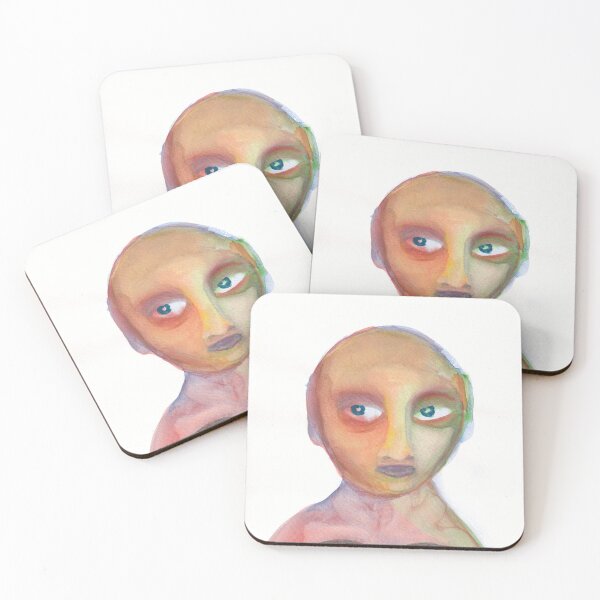 Item preview, IX Expressive Watercolor Portrait Print – Unconventional Figurative Art designed and sold by suvikaisu.