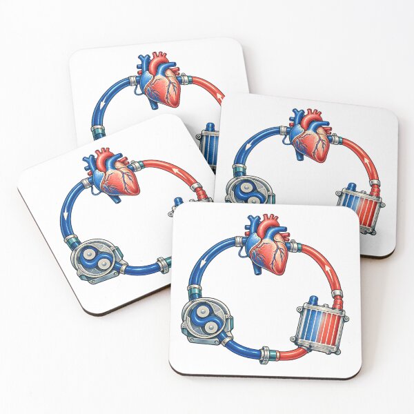 Item preview, Perfusionist Heart Lung Circuit Illustration designed and sold by Philippa Shop.
