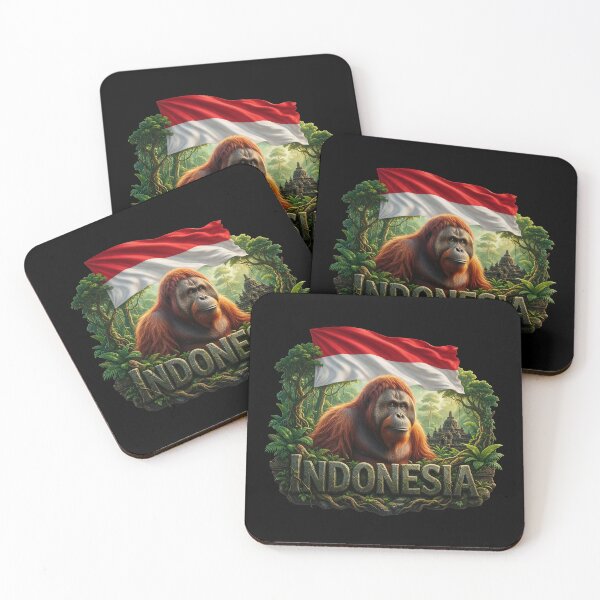 Item preview, Indonesia Heritage – Orangutan & Rainforest designed and sold by FlagX.