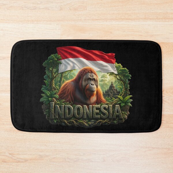 Item preview, Indonesia Heritage – Orangutan & Rainforest designed and sold by FlagX.