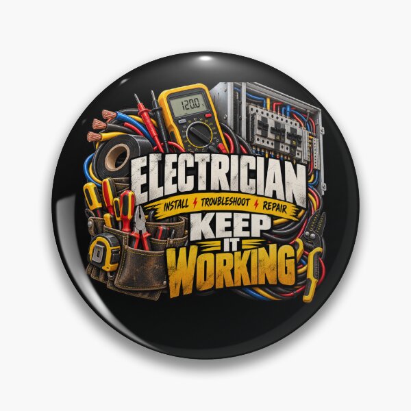 Item preview, Electrician Keep It Working – Install Troubleshoot Repair Graphic designed and sold by amndro.